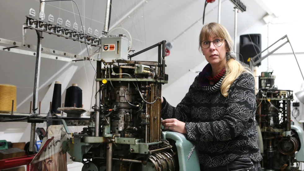 Ulrika Ek på Gotlands Strumpfabrik är en av många gotländska småföretagare som anmält sig till Googles utbildning i digitala verktyg. 