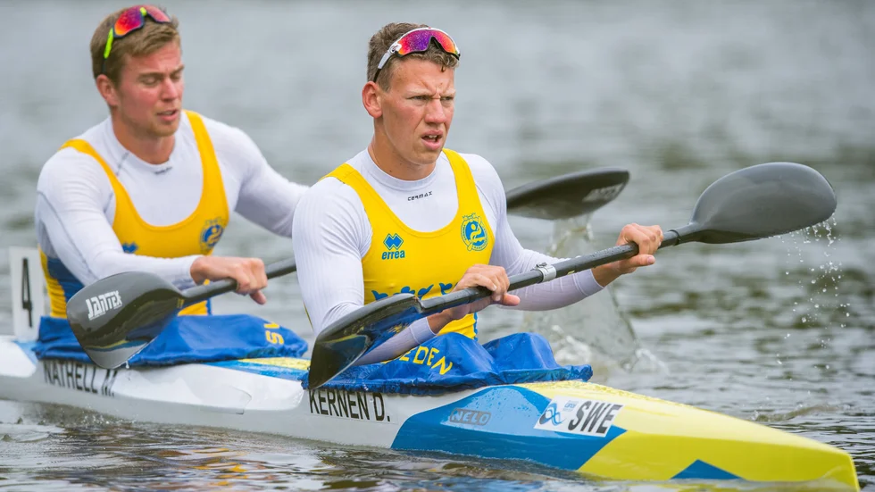 En stark spurt gjorde att svenskduon med NKK:s Dennis Kernen, paddlar final i K2 500 meter.