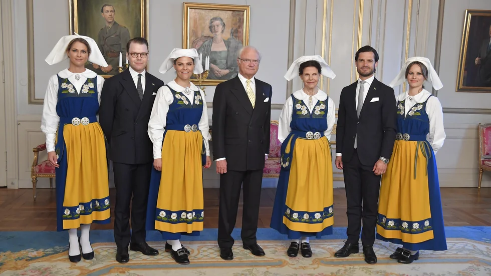 Kungafamiljen på nationaldagen 2019. Arkivbild.