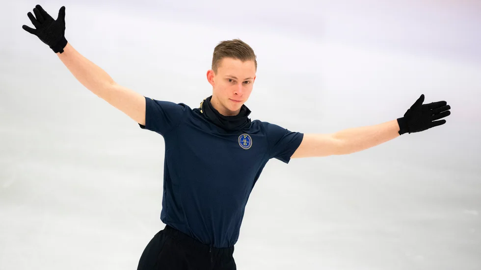 Nikolaj Majorov under träningen inför VM.