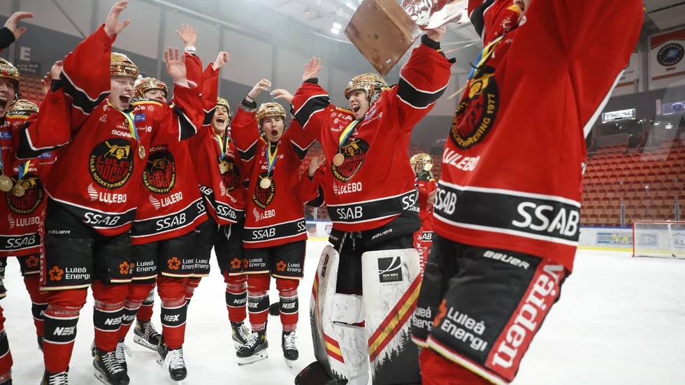 Luleå Hockey firar guldet