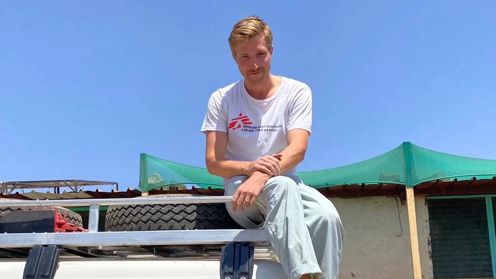 ST-läkaren Gustaf Walther, 31, från Piteå har precis kommit tillbaka från ett uppdrag i Sudan för Läkare utan gränser. 