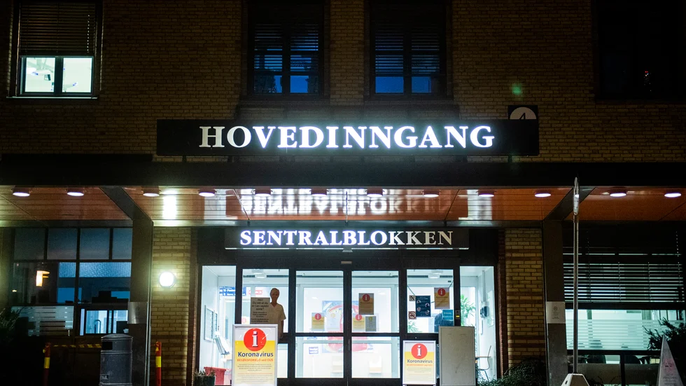 Antalet coronasmittade personer som vårdas på sjukhus i Norge stiger. Inte sedan april i fjol har så många varit inlagda. Arkivbild.