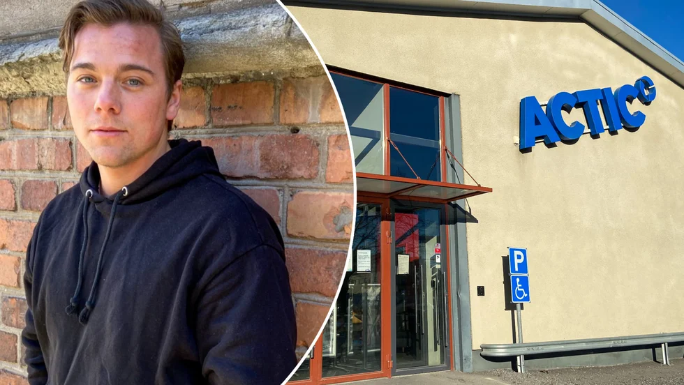 Oskar Skoog blev av med bland annat en dator värd 22 000 kronor under ett gympass på Actic på Kungsgatan i Eskilstuna när någon bröt sig in i hans skåp.