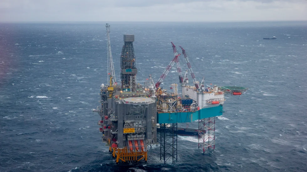 Oväntat stor produktion av olja och gas i Norge i september. Arkivbild