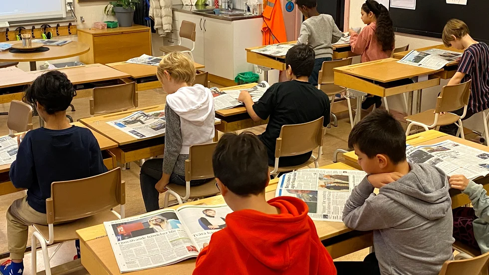Genrebild. Varken eleverna eller skolan har något med ledarens text att göra.