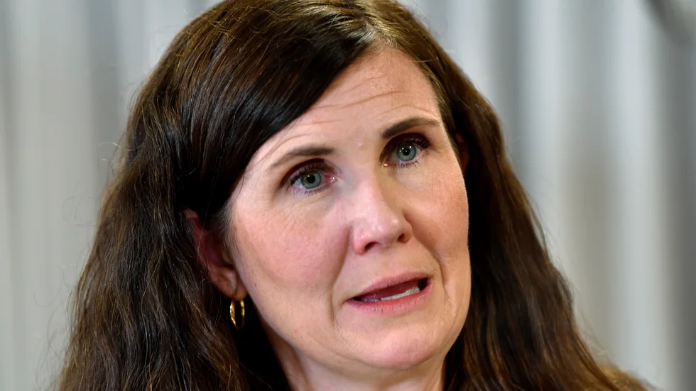 Miljöpartiets språkrör Märta Stenevi.
