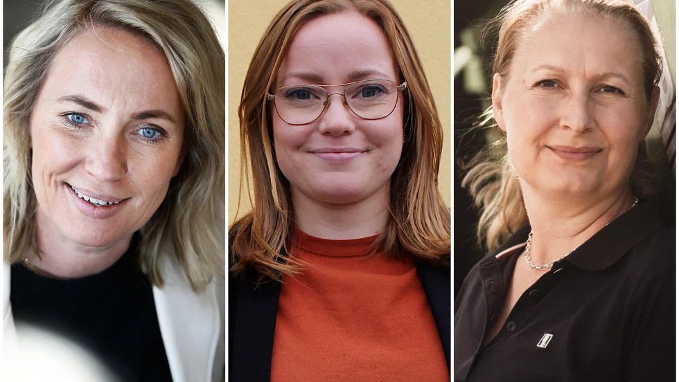 På bilden: Lina Hedenström, vd NTM, Emma Meijer, projektledare 100-listan och Charlotte Elander, vd och ägare Energi fabriken.