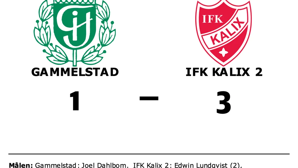 Gammelstad förlorade mot IFK Kalix 2