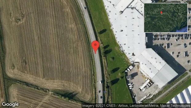 Stopp på väg 230 på grund av trafikolycka med flera fordon
