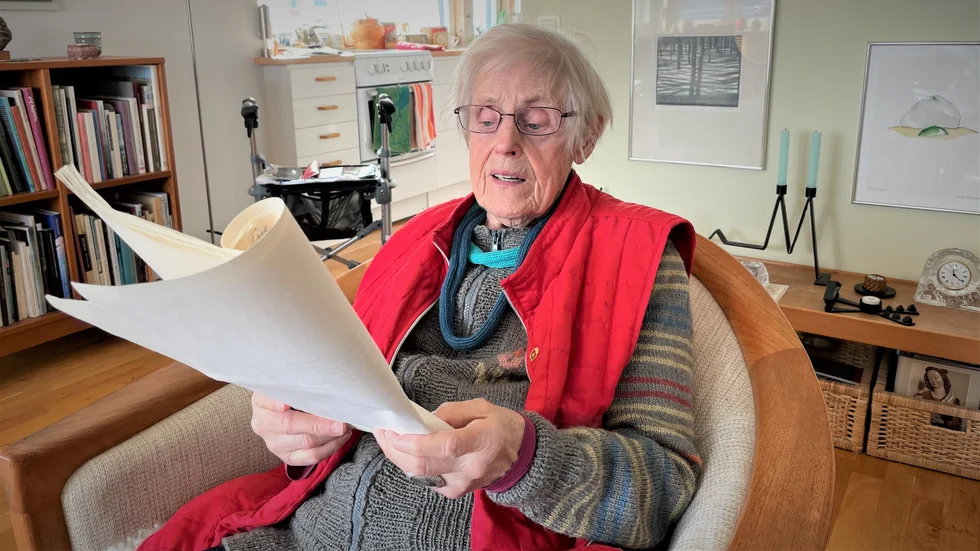 Elsie Johansson, författare, född 1931, upphittade dikter