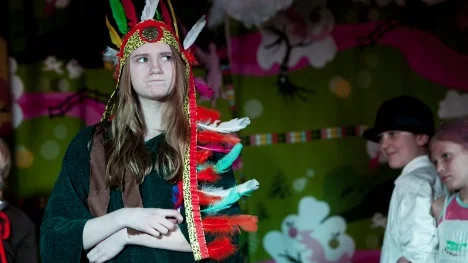 Ljungsbroskolan klass 4 och 5 gör musikalen Peter Pan. Filippa Eliasson