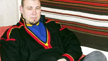 Per Stålka projektledare vid jojkarkivet i Jokkmokk. Fotograf: Marie Ridderström