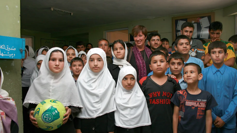 En skola för handikappade i Kabul som drevs med stöd av svenska Rädda barnen 2010.
