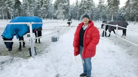 När Annica Adamsson säjler stallet på Bergnäset betyder det att hästarna försvinner och att det blir annan verksamhet i fastigheten.FOTO: Göran Ström