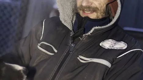 Taisto Thorneus, arrangör och deltagare i det 30 mil långa hundspannsracet Tobacco trail.