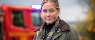 Maria först på plats vid branden: "Lågor slog från skorstenen"