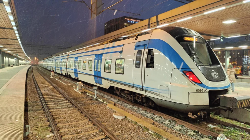 Vid fyratiden på torsdagseftermiddagen föll det snö över Uppsala. 