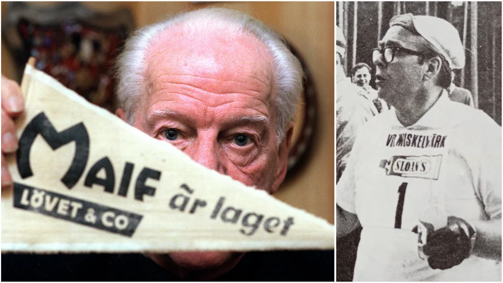 Gösta Löfgren cyklade aldrig Vätternrundan, men embryot till cykelloppet gjordes på Löfgrens cykel som han fick för VM-silvret i fotboll 1958.