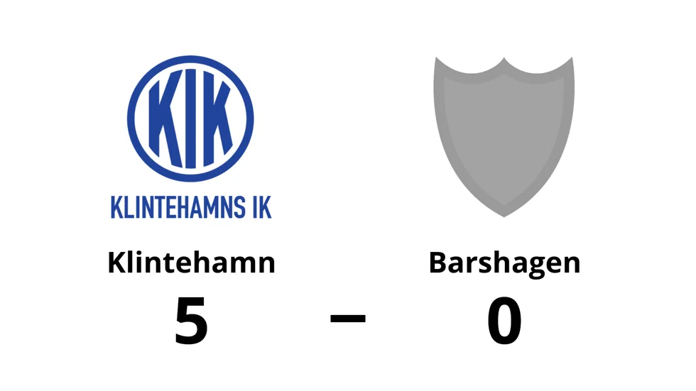 Klintehamns IK vann mot Barshagen Bois