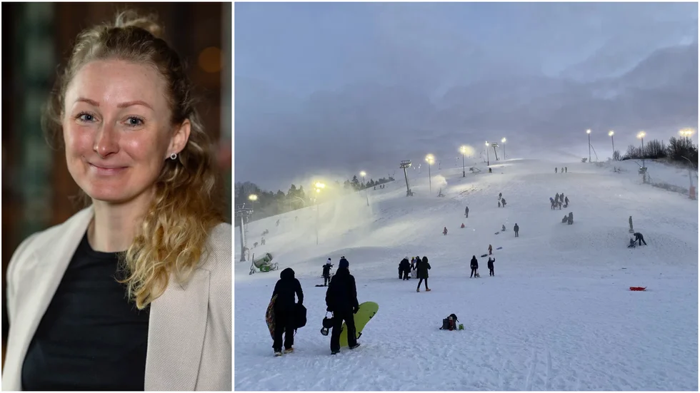 Therese Nordstrand i Tunafors slalom Eskilstuna är glad över att kunna erbjuda sportlovslediga barn och föräldrar en snörik härlig backe. Tyvärr har anläggningen drabbats av flera stölder på kort tid, vilket försvårat föreningens arbete rejält.