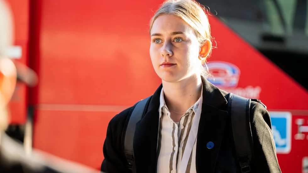 Nathalie Lidman spelar ishockey i SDHL och ofta även i landslaget, men det var nära att hon blev fotbollsspelare i stället. (Arkivbild)
