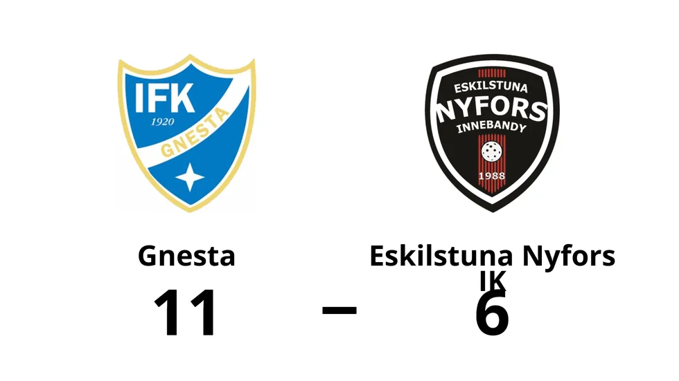 IFK Gnesta vann mot Eskilstuna Nyfors IK