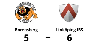 Borensberg utan poäng efter förlust mot Linköping IBS