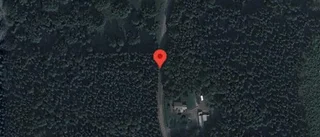Stopp på väg 1006 på grund av en singelolycka