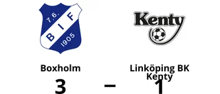 Boxholm segrare hemma mot Linköping BK Kenty