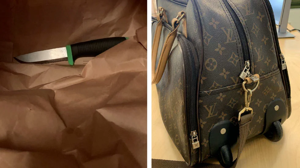 Två tonåringar, 16 och 19 år gamla, har dömts för att ha rånat en man i Åtvidaberg. Bytet blev en elsparkcykel och en väska av märket Louis Vuitton. (Bilderna är hämtade ur förundersökningen.) 