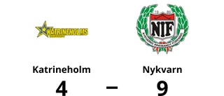 Hemmaförlust för Katrineholm - 4-9 mot Nykvarn