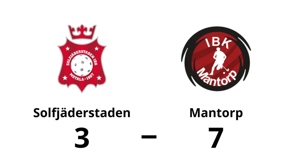 Solfjäderstaden IBF förlorade mot IBK Mantorp