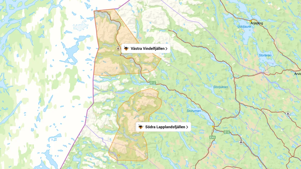 Här råder det betydande lavinfara.