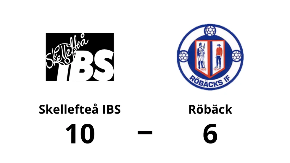 Skellefteå IBS vann mot Röbäcks IF
