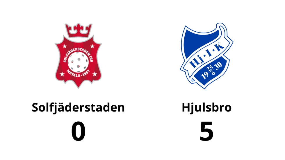 Solfjäderstaden IBF förlorade mot Hjulsbro IK