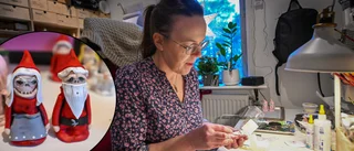 Carin gör succé med sina sura figurer – lever sin dröm