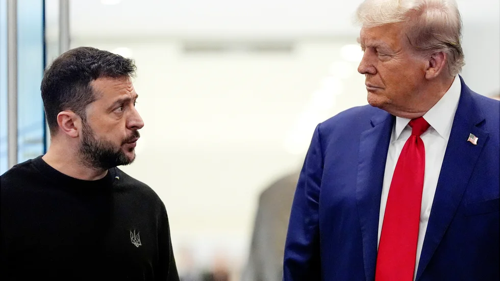 Ukrainas president Volodymyr Zelenskyj och USA:s blivande president Donald Trump möttes bland annat i Trump Tower i New York i september.