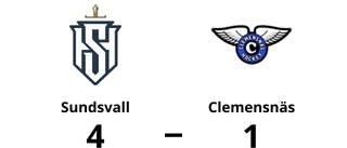 Johan Wargs mål räckte inte för Clemensnäs mot Sundsvall