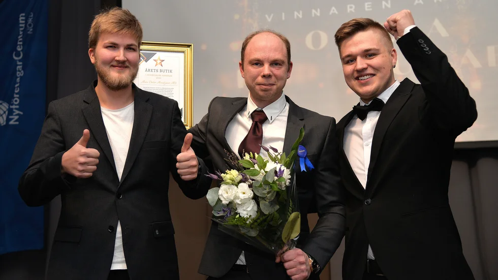 Bästa Butik blev Autodelar i Arvidsjur AB som drivs av Oskar Harila, Fredrik Grubbström och Herman Lindström. "Vi vill tacka kunderna för deras lojalitet" säger Oskar Grubbström.