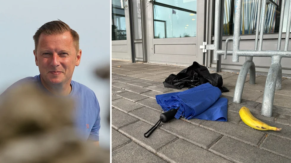 Paraplyer och en banan var kvar vid Saab arena dagen efter matchen. "Vi följer de regler och lagar som svenska hockeyförbundet och ligan har satt upp. Det är inget vi hittar på själva", säger LHC:s klubbdirektör Carl-Johan Stålhammar. 