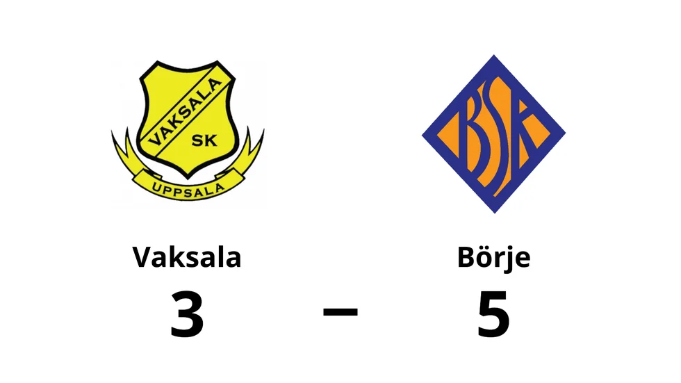 Vaksala SK förlorade mot Börje SK