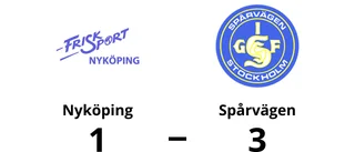 Nyköping föll mot Spårvägen med 1-3