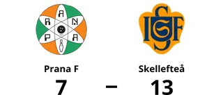 Seger för Skellefteå borta mot Prana F