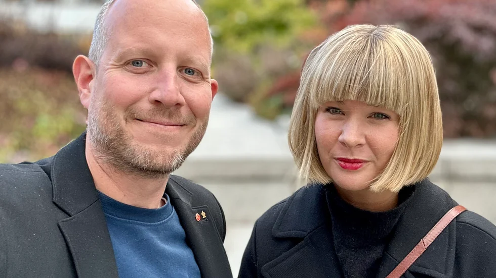 Debattskribenterna Sofia Amloh (S) och Torbjörn Kock (S).