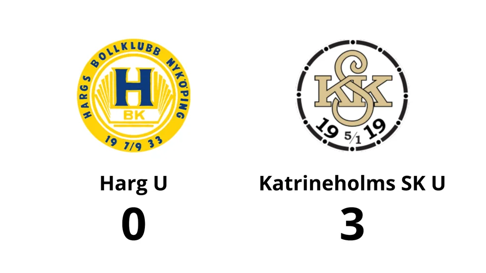 Hargs BK U förlorade mot Katrineholms SK U