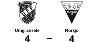 Kryss mellan Umgransele och Norsjö efter svängig match