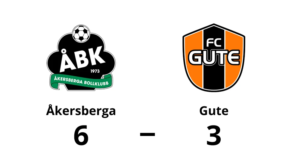 Åkersberga BK vann mot FC Gute