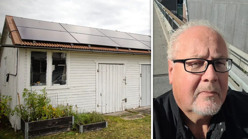 "Jag blir ledsen, för det här är en anläggning som jag tänkt använda i flera år, och nu står jag här utan någonting", säger Olle Skogh.
