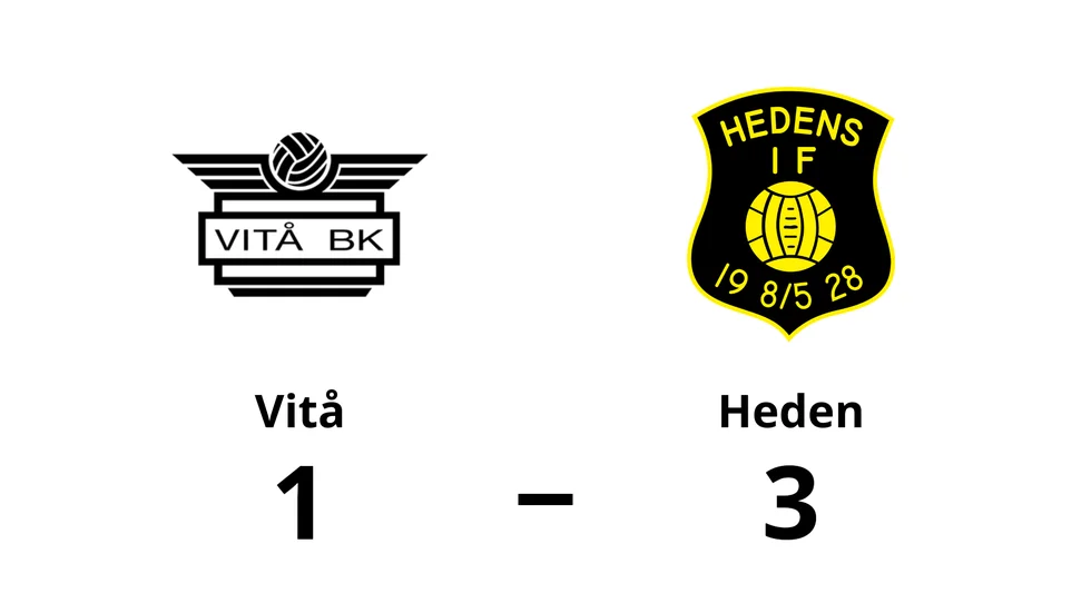 Vitå BK förlorade mot Heden